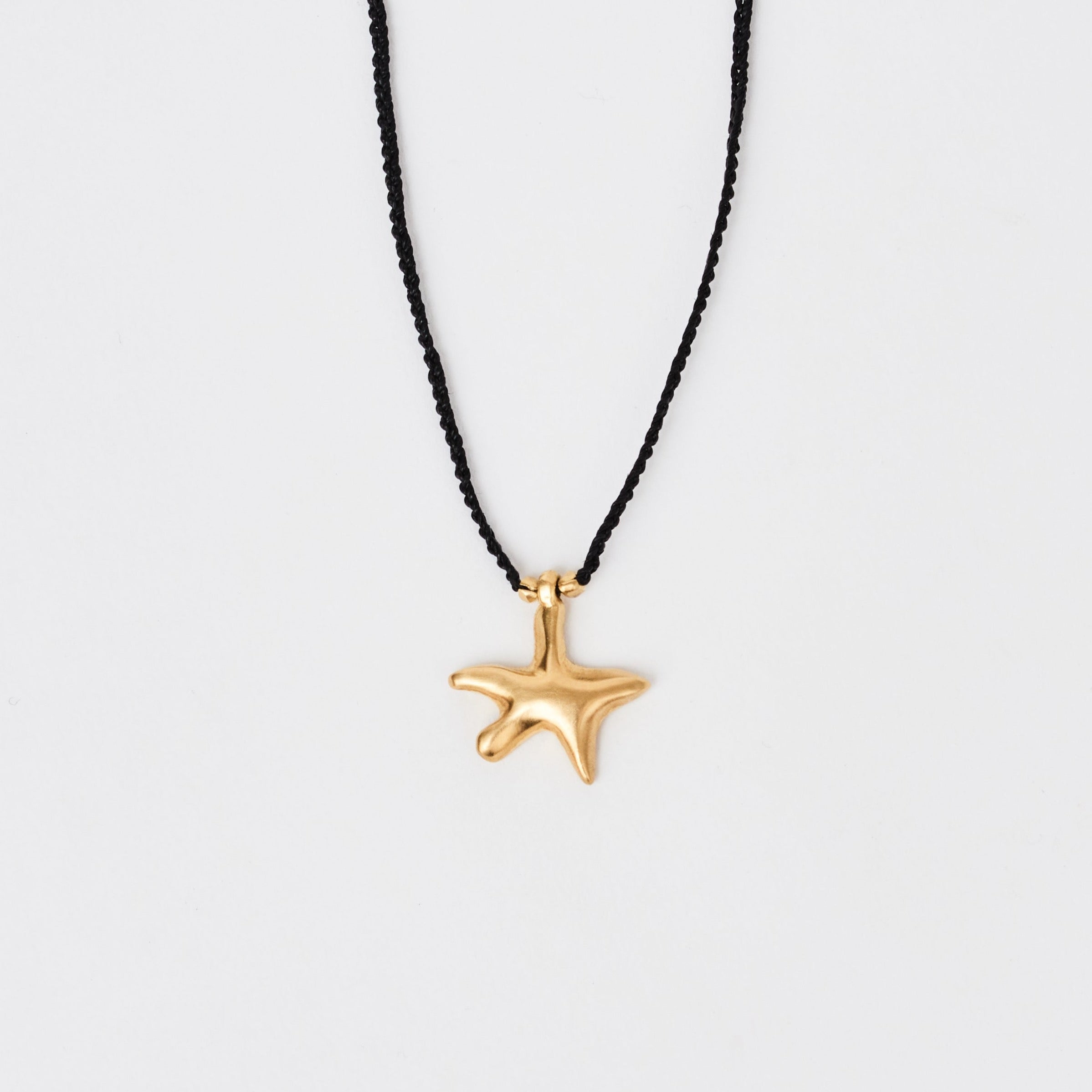 18Kスターサファイア　ゴールドチャーム の10 Baby Starfish Necklace 19K – Jill Platner