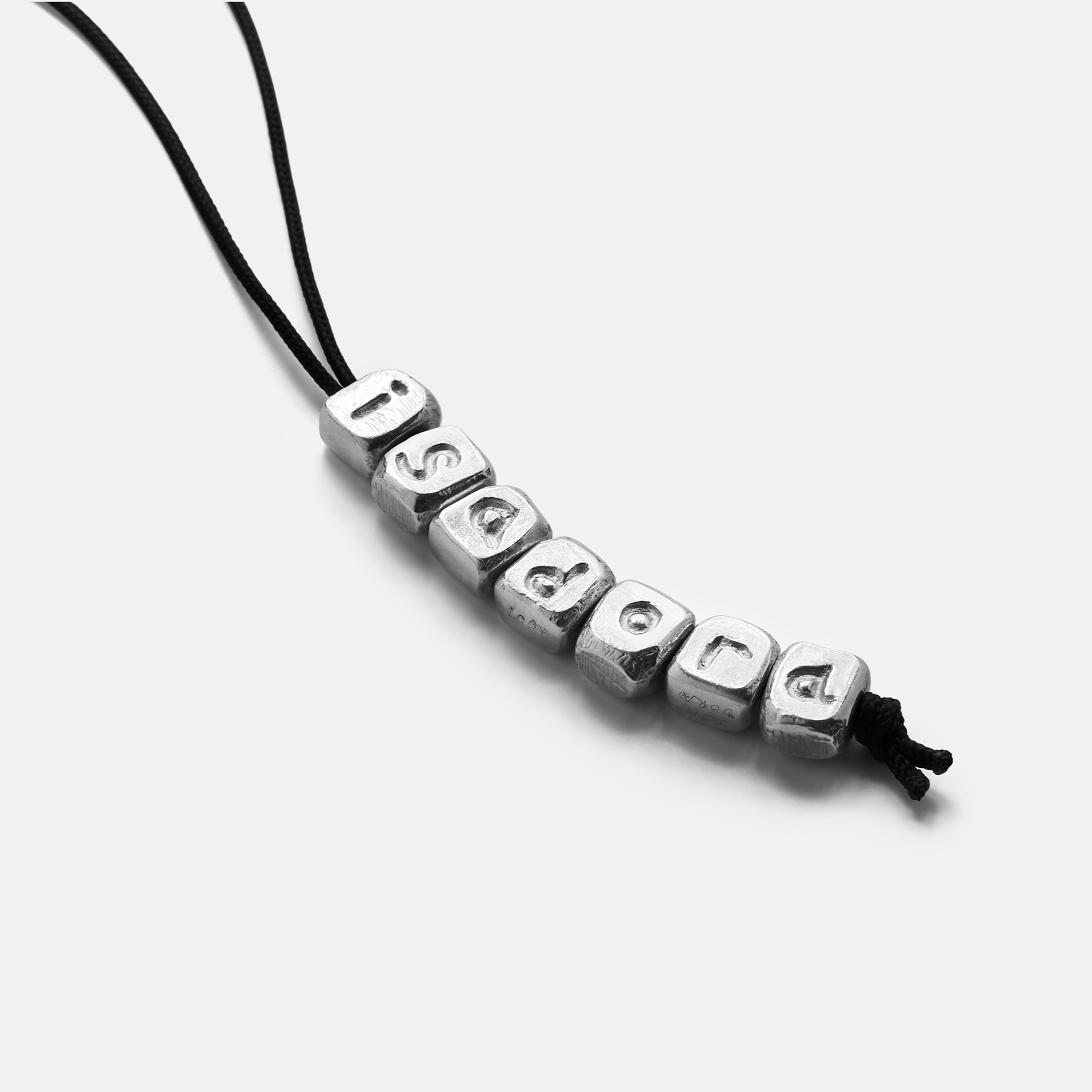 Alphabet Block Necklace – Jill Platner Alphabet Block Necklace – Jill Platner