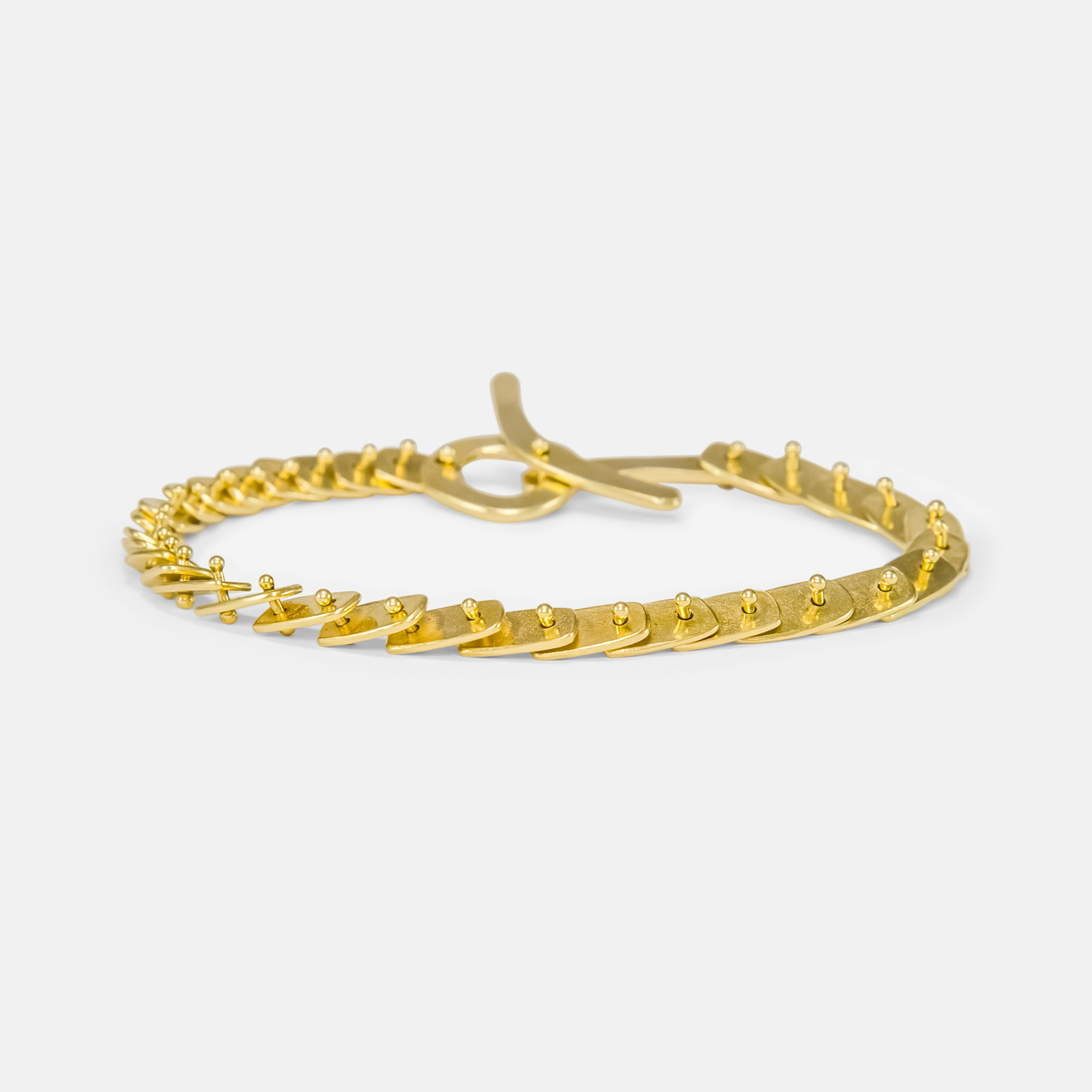 Mini Escamas Bracelet, 19k Gold