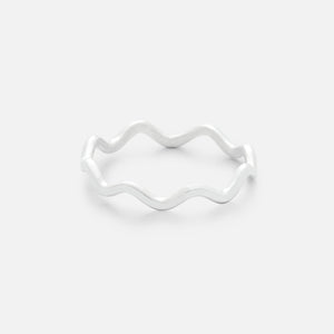 Surfrider Wave Ring, Sterling Silver