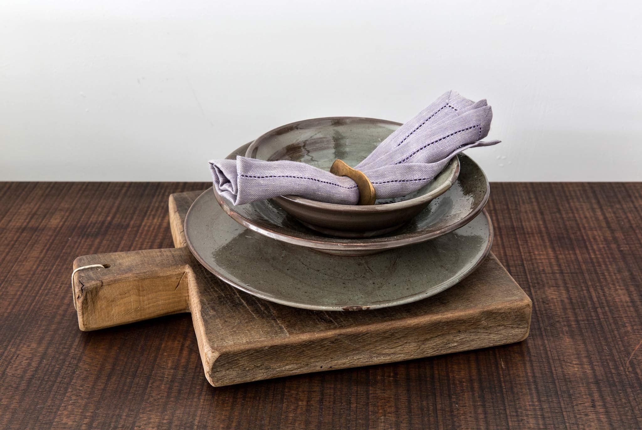 Strata Napkin Rings, Bronze set of 4 Jill Platner