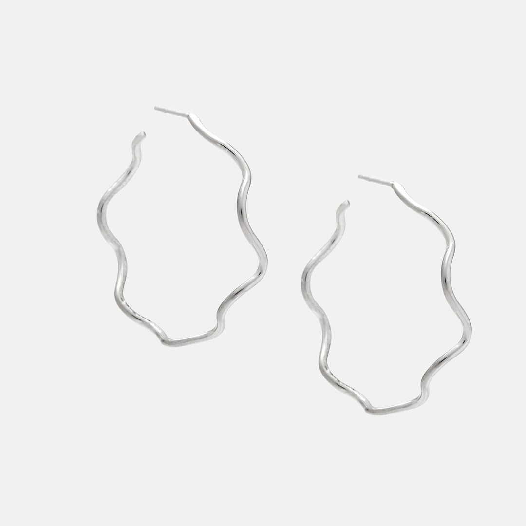 Ripple Hoops Earrings, Medium – Jill Platner